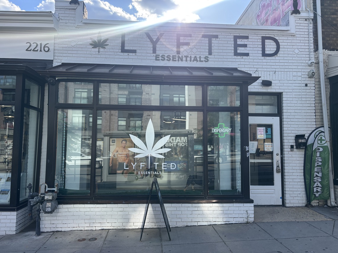 Lyfted Essentials storefront on 14th Street